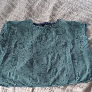 Women's Teal Textured Top